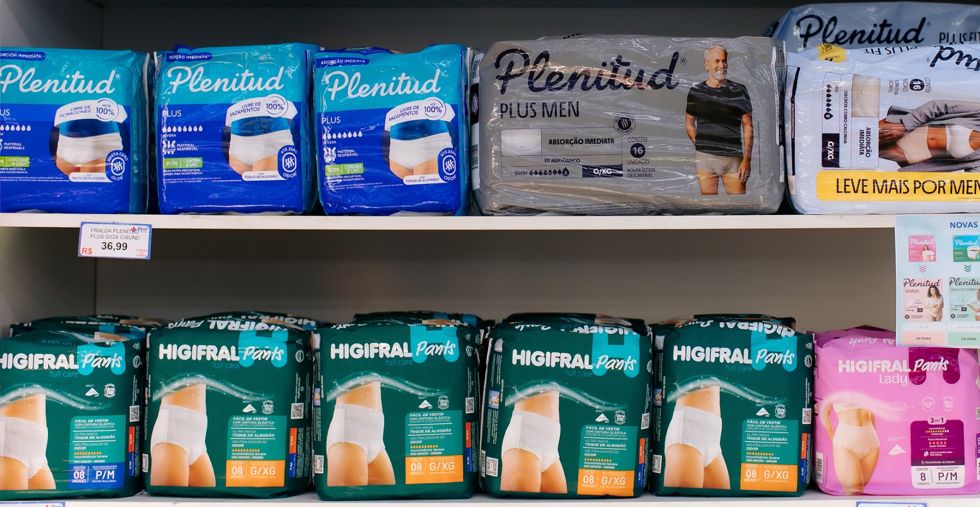 Linha sênior na Real Farma, farmácia em Toledo